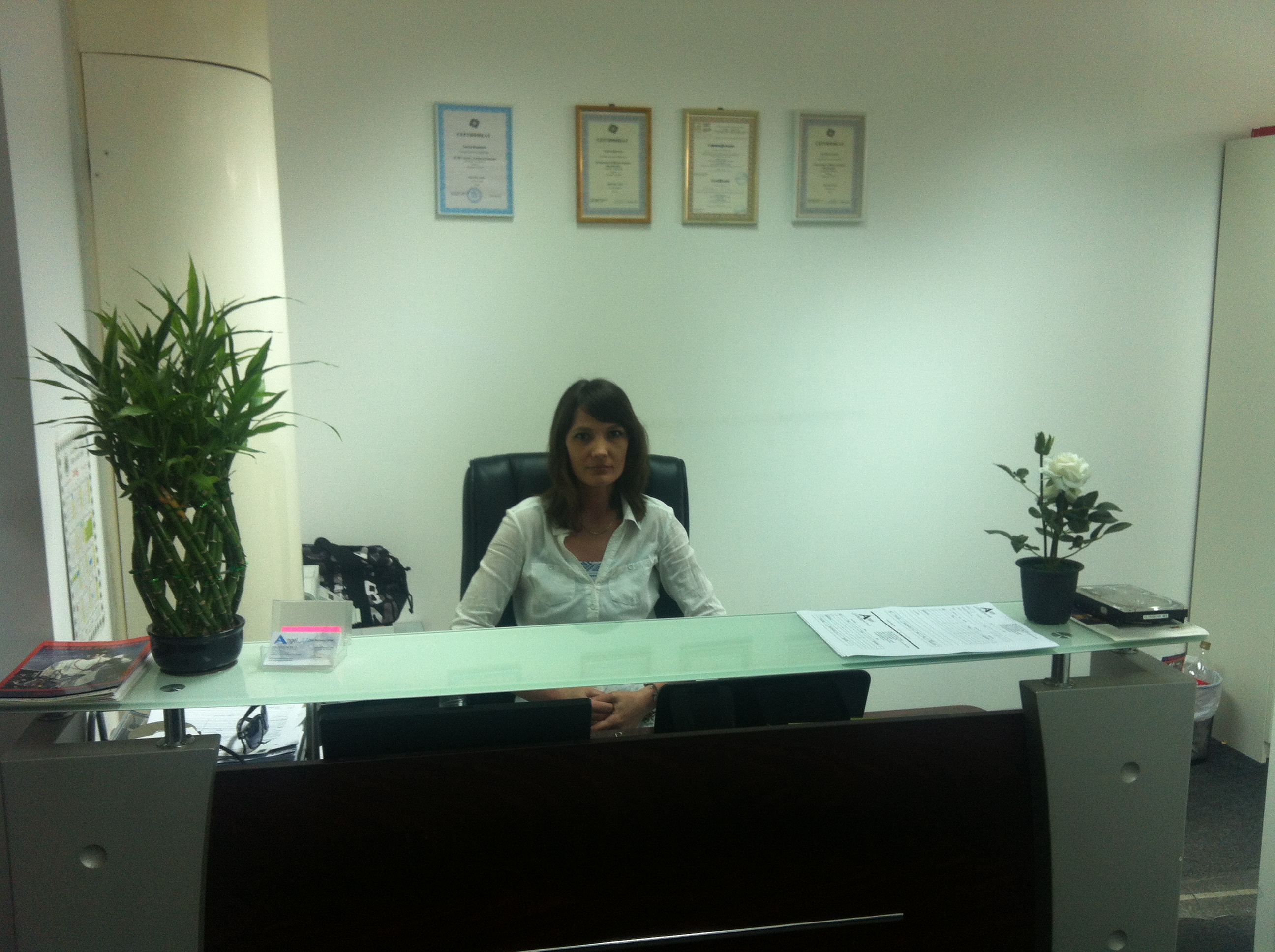 Oksana in office